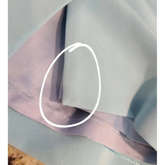 Liz Claiborne 100% Silk Dress Suit Blazer Lined Blue Size 10 2 Piece Office - Picture 14 of 16